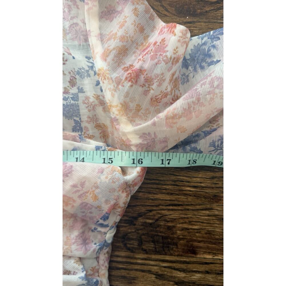 REVOLVE Atoir Floral Mini Ruffled Dress in Pink and Blue Size US 2-3077 - Picture 8 of 12